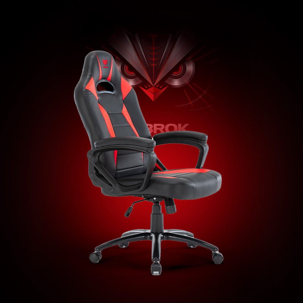 CHAISE GAMER HYBROK FIGHTER BLACK-RED