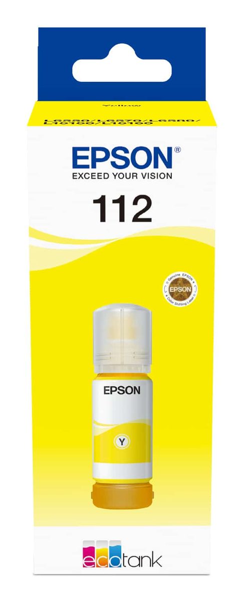 ENCRE EPSON 112 JAUNE ORIGINAL