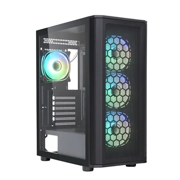BOITIER GAMER HYBROK CARBON ATX ARGB