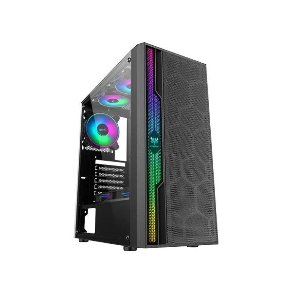 BOITIER GAMER HYBROK VOLCANO ARGB  GLASS 2052 BLACK